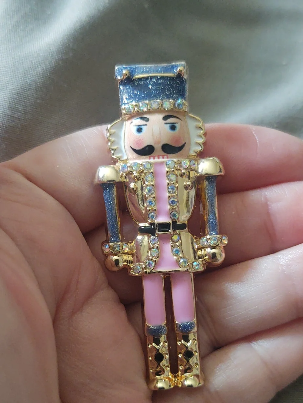 Pink Nutcracker Brooch *Christmas In July*